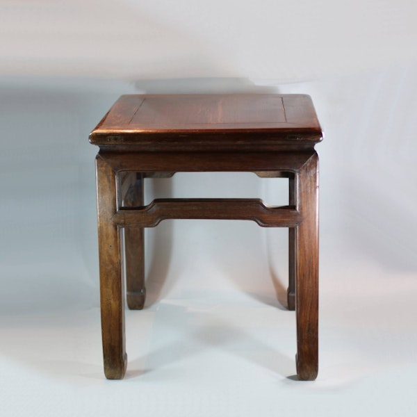 Chinese antique hardwood side table - image 1