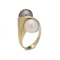 18kt gold Tahitian and South Sea pearl ring. - image 6