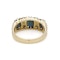 Vintage 18kt Gold Three-Stone Sapphire Ring - image 4