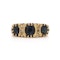 Vintage 18kt Gold Three-Stone Sapphire Ring - image 6