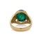 18kt. yellow gold dome 7.50 ct. cabochon emerald ring. - image 5