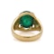 18kt. yellow gold dome 7.50 ct. cabochon emerald ring. - image 4