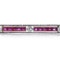 Antique 9kt Gold and Silver Bar Brooch with diamonds and rubies - image 3