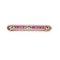 Antique 9kt Gold and Silver Bar Brooch with diamonds and rubies - image 5