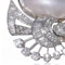 Vintage Platinum Half Pearl and Diamond Clip-On Earrings. - image 3