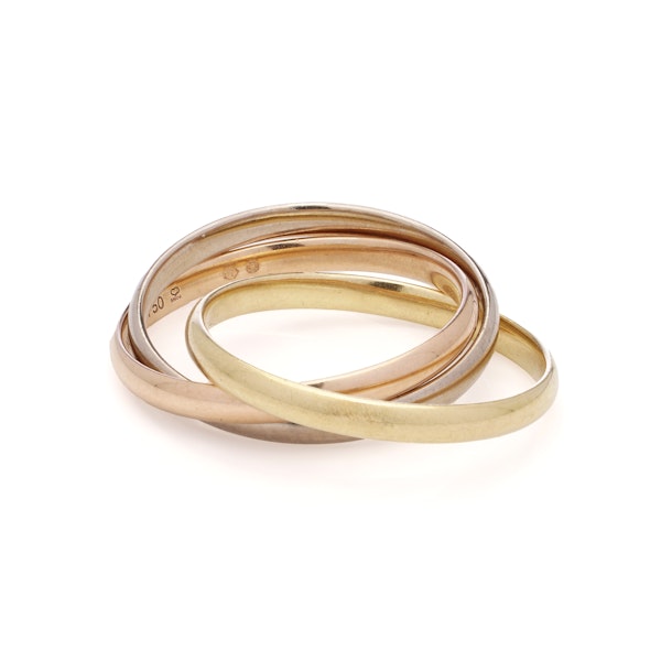 Cartier 18kt Tri-Coloured Gold Trinity Ring - image 4