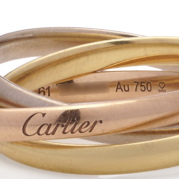 Cartier 18kt Tri-Coloured Gold Trinity Ring - image 3