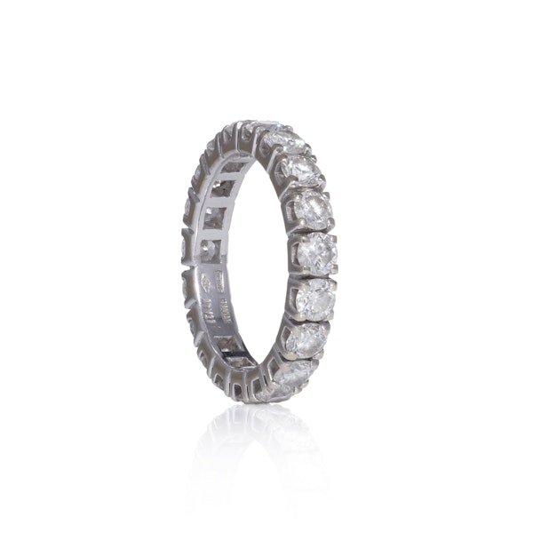 Bvlgari Platinum Full eternity diamond ring. - image 2