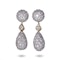 18kt yellow and white gold diamond drop earrings - image 8