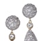 18kt yellow and white gold diamond drop earrings - image 5