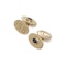 14kt Gold Cufflinks with Oval blue Sapphire - image 5