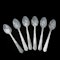 Edwardian set of 6 mother-of-pearl caviar spoons - image 6