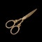 Antique Victorian 9kt gold scissors - image 9