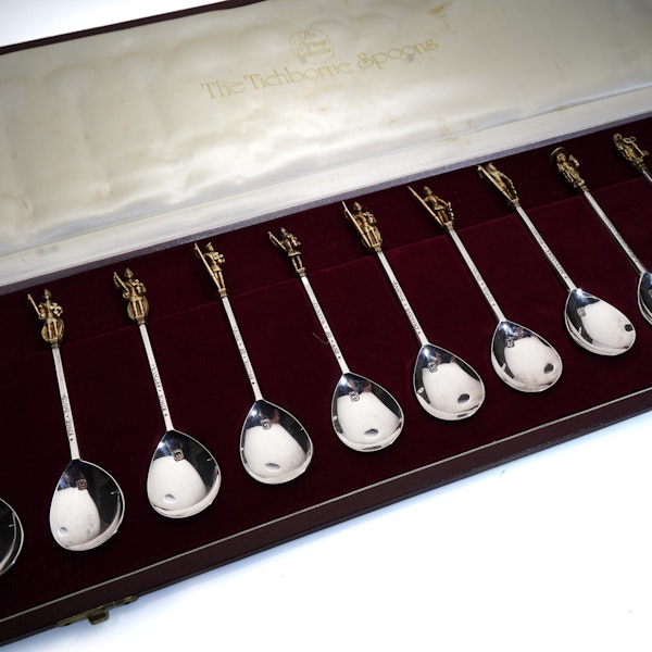 12 silver Tichborne Spoons from The Heritage Collection - image 6