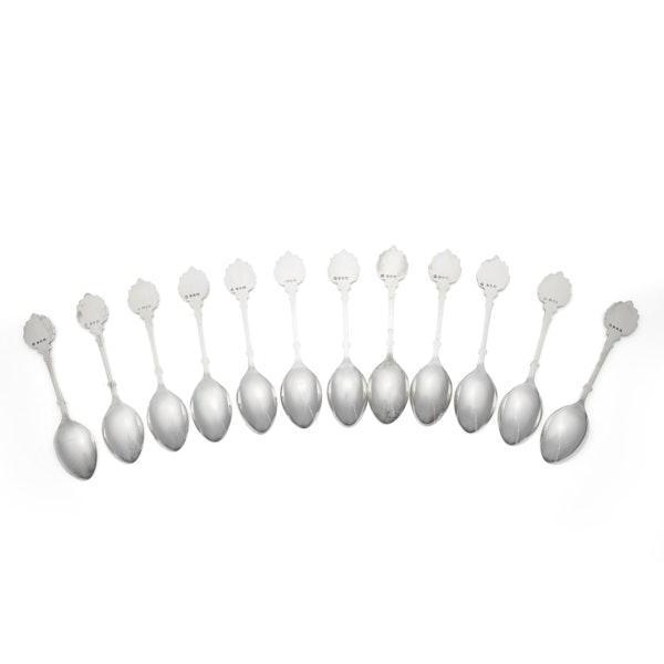 David Cornell 12 Zodiac sign silver spoons - image 2