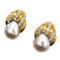 Vintage David Webb Pearl, Diamond and Gold Earrings, 1.00ct, Circa 1980 - image 3