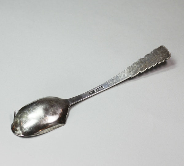 Tibetan silvered metal spoon. - image 2