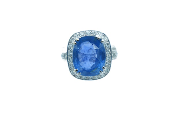 Sapphire & Diamond Ring (11,55ct) - image 2