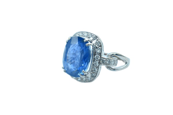 Sapphire & Diamond Ring (11,55ct) - image 4