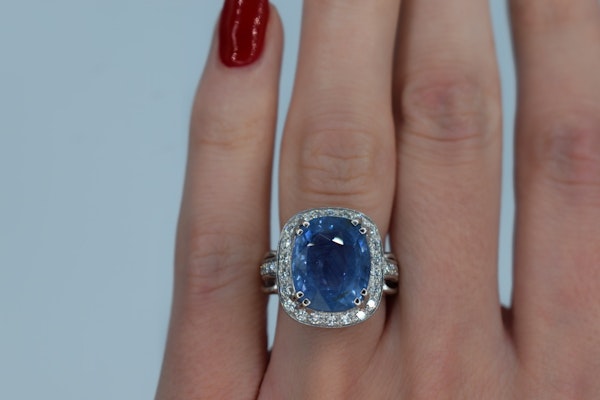 Sapphire & Diamond Ring (11,55ct) - image 5
