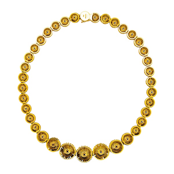 Vintage Cartier Gold and Sapphire Necklace, Circa 1960 - image 5