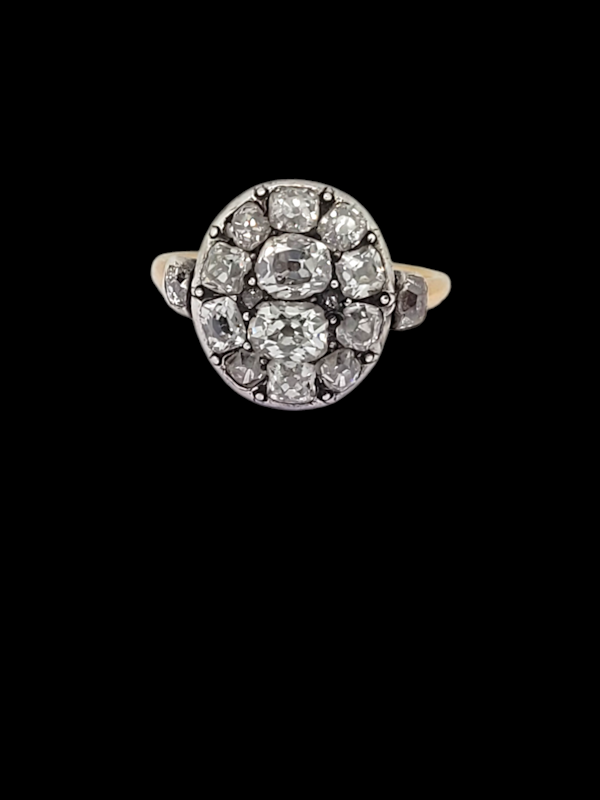 18th century diamond cluster ring SKU: 7831 DBGEMS - image 1