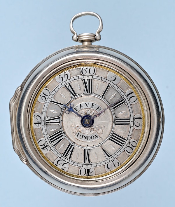 Silver Champleve Dial English Verge - image 5