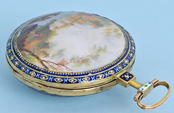 French Gold and Enamel Verge - image 3