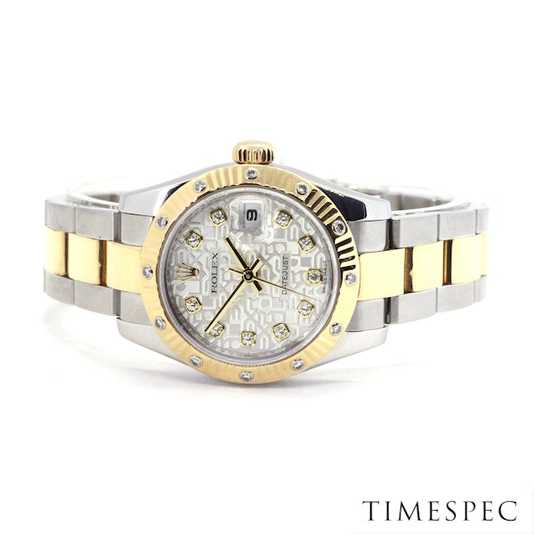 Rolex Datejust | Ladies | 26mm | Steel and Yellow Gold | Diamonds | Year 2007 - image 4