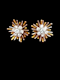 Vintage Sputnik or snowflake diamond earrings SKU: 7847 DBGEMS - image 1