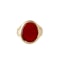 Carnelian Gold Signet Ring - image 2