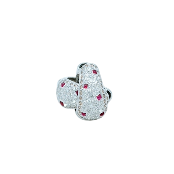 Ruby Diamond Earrings. - image 3