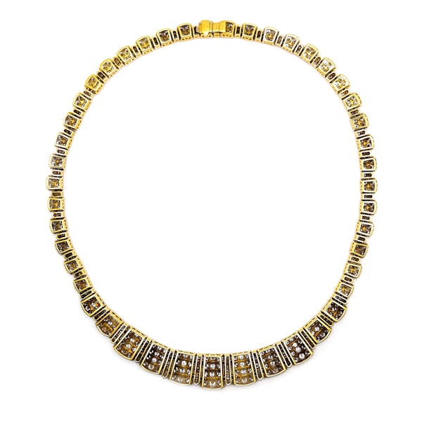 Italian Diamond and Gold Necklace, 24.00 Carats, Circa 1990 - image 5