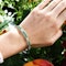 Modern Emerald 6.37 Carats Diamond 5.05 Carats and Platinum Line Bracelet - image 4