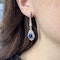 Modern Sapphire, Diamond and Platinum Drop Earrings, 4.50ct Carats - image 4