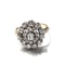 Antique Georgian Diamond and Silver Upon Gold Cluster Ring, Circa 1830 - image 4