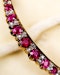 An exceptional Victorian 18ct. Yellow Gold (tested), Untreated Burma Ruby and Diamond Crescent Brooch. Circa 1890. - image 2