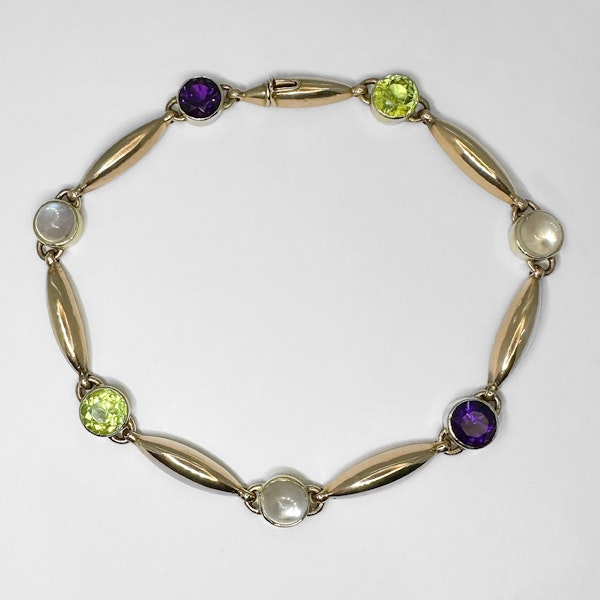 15ct Suffragette Gem Bracelet-SADDINGTONS JEWELLERY-STAND 375 - image 1