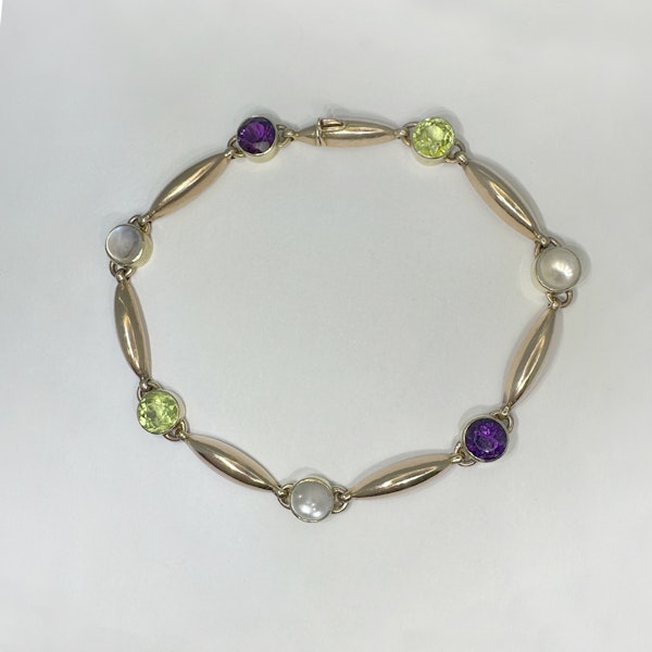 15ct Suffragette Gem Bracelet-SADDINGTONS JEWELLERY-STAND 375 - image 3