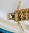 18ct Yellow Gold (French Marks) Bracelet, with Double linked Faceted outer links and Engraved central links. French Circa 1890 - image 5