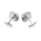 18kt White Gold Diamond and Onyx pair of cufflinks. - image 3