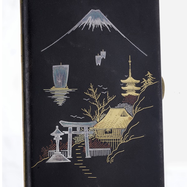 Antique Japanese Zogan Cigarette Case in Komai Style. - image 2