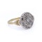 Victorian 15kt Gold and Silver  Diamond Cluster Ring - image 5