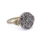 Victorian 15kt Gold and Silver  Diamond Cluster Ring - image 4