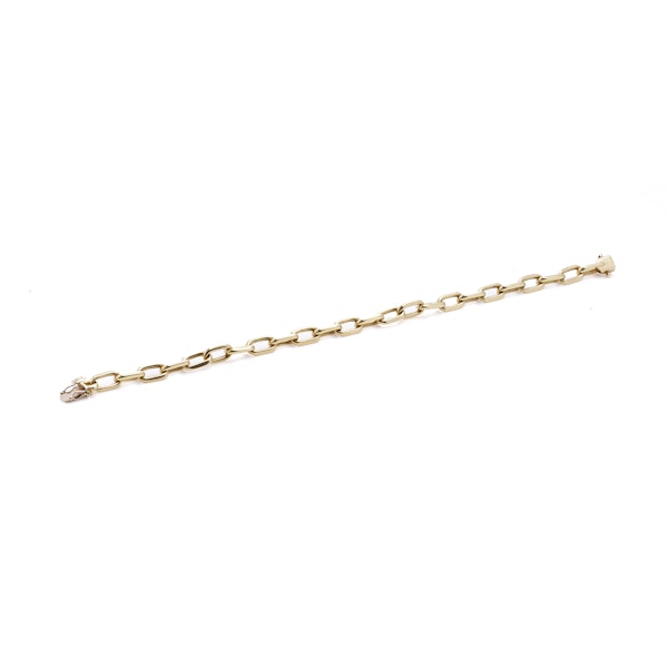 Cartier 18kt gold chain link bracelet - image 3