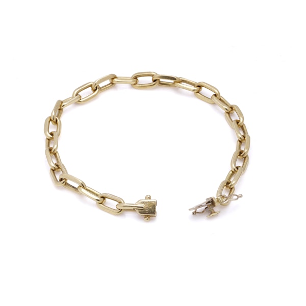 Cartier 18kt gold chain link bracelet - image 7