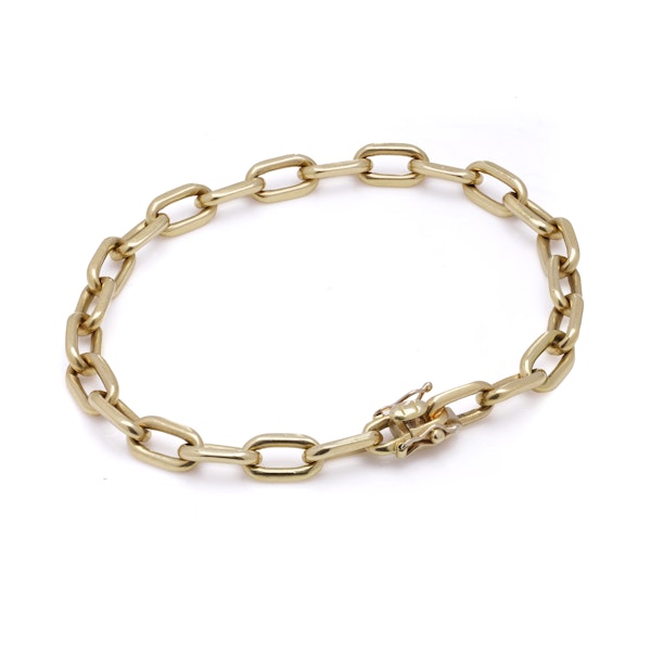 Cartier 18kt gold chain link bracelet - image 8