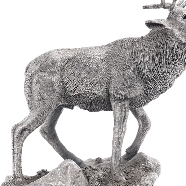 Country Artists filled silver deer figurine - image 4