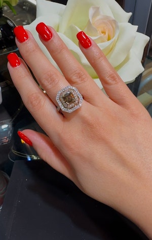 Champagne Brown diamond ring