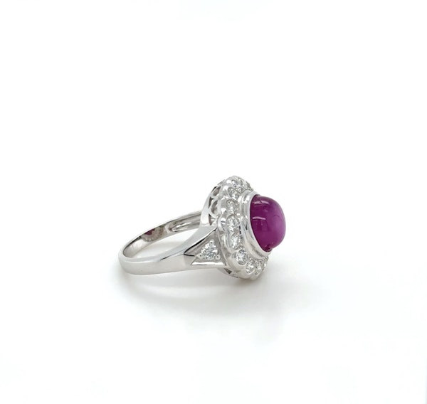 Exquisite Star Burma Ruby ring - image 4